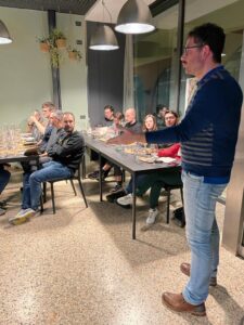 Davide vignato david at the introduction to wine course by wine schio club
